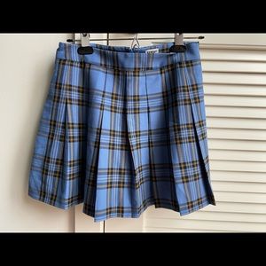 Sunday Best Olive Plaid Skirt